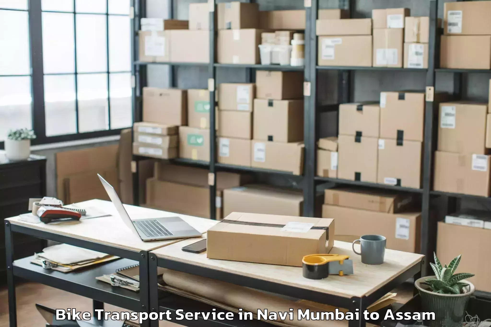 Leading Navi Mumbai to Jagiroad Bike Transport Provider